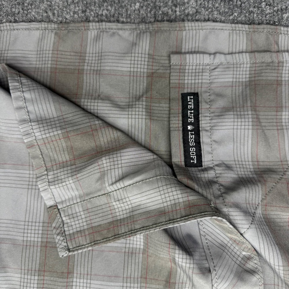 Alaskan Hardgear Duluth Trading Co Mens 2XL Plaid Short Sleeve Button Down Shirt - Picture 7 of 9